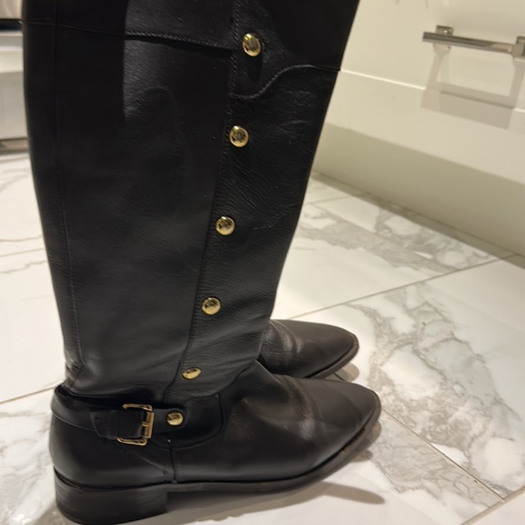 Michael Kors brown leather riding boots - Picture 4 of 9